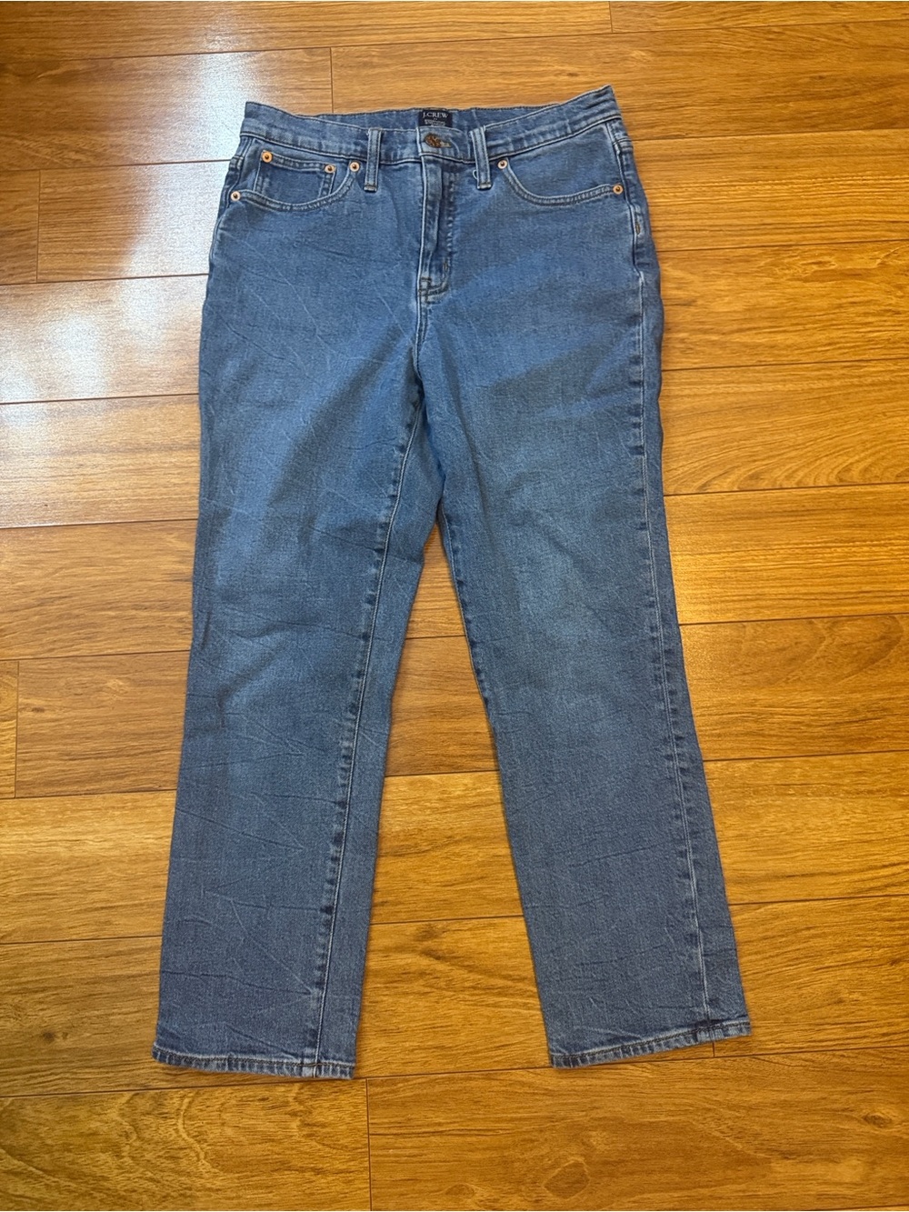 J. Crew Women's Dark Blue Straight-Leg Jeans